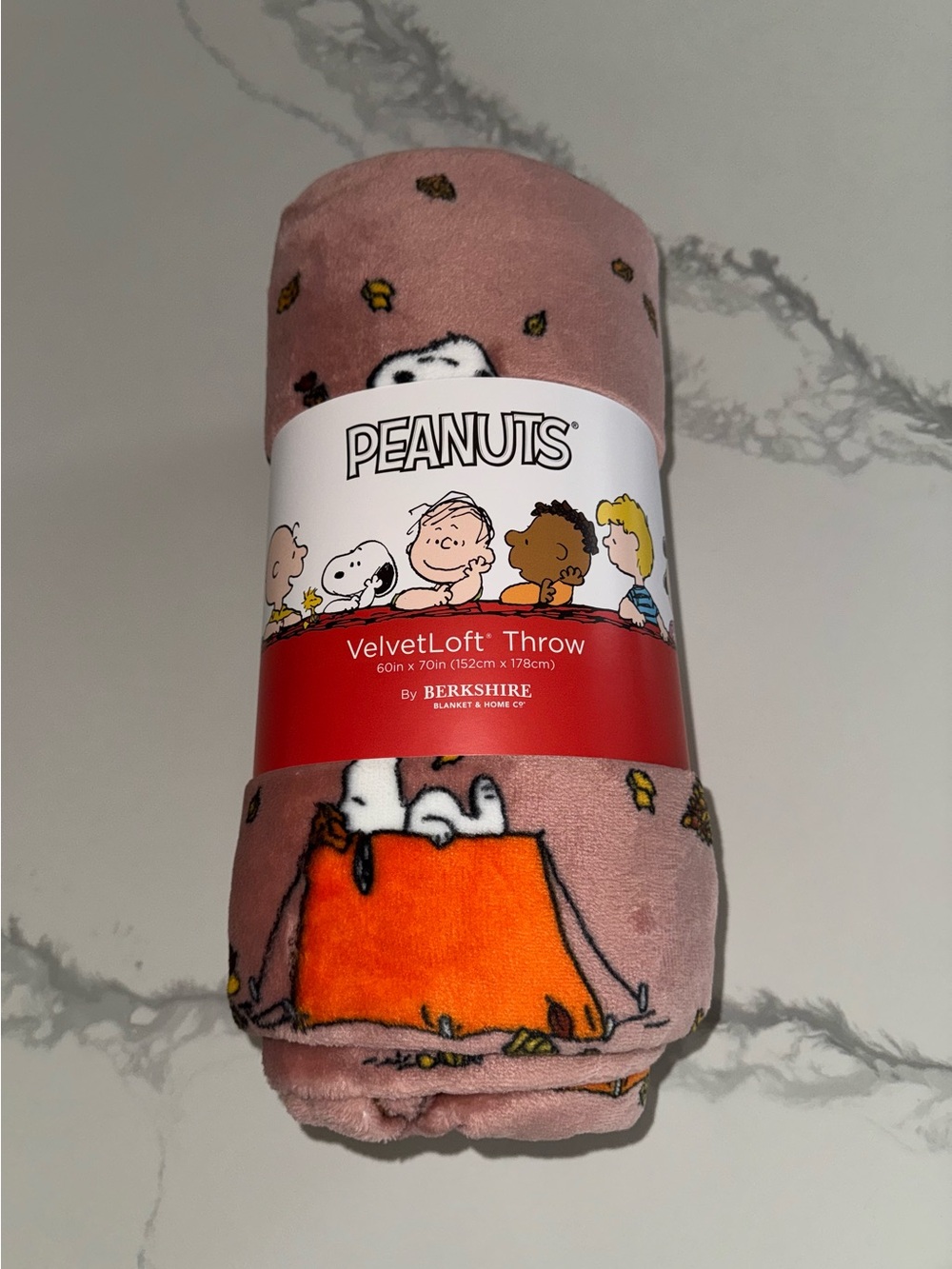 Peanuts Snoopy Autumn Fall Blanket Plush Thanksgiving Throw